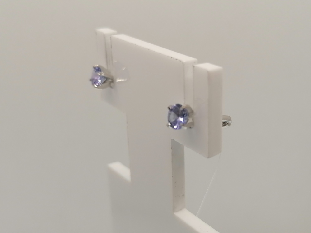 СЕРЬГИ ПУСЕТЫ Танзанит (Au 585)