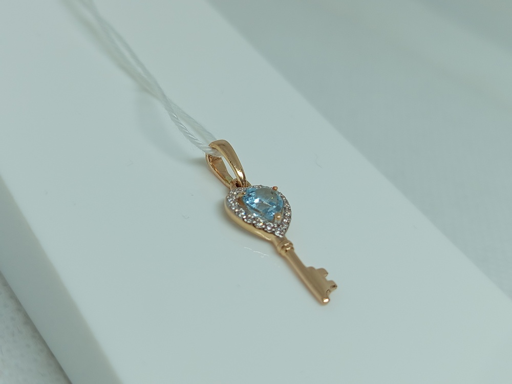 ПОДКМИ585 ПОДВЕСКА С КАМНЯМИ (Au 585)