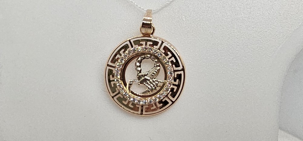 ПОДВЕСКА ЗНАК ЗОДИАКА СКОРПИОН (Au 585)