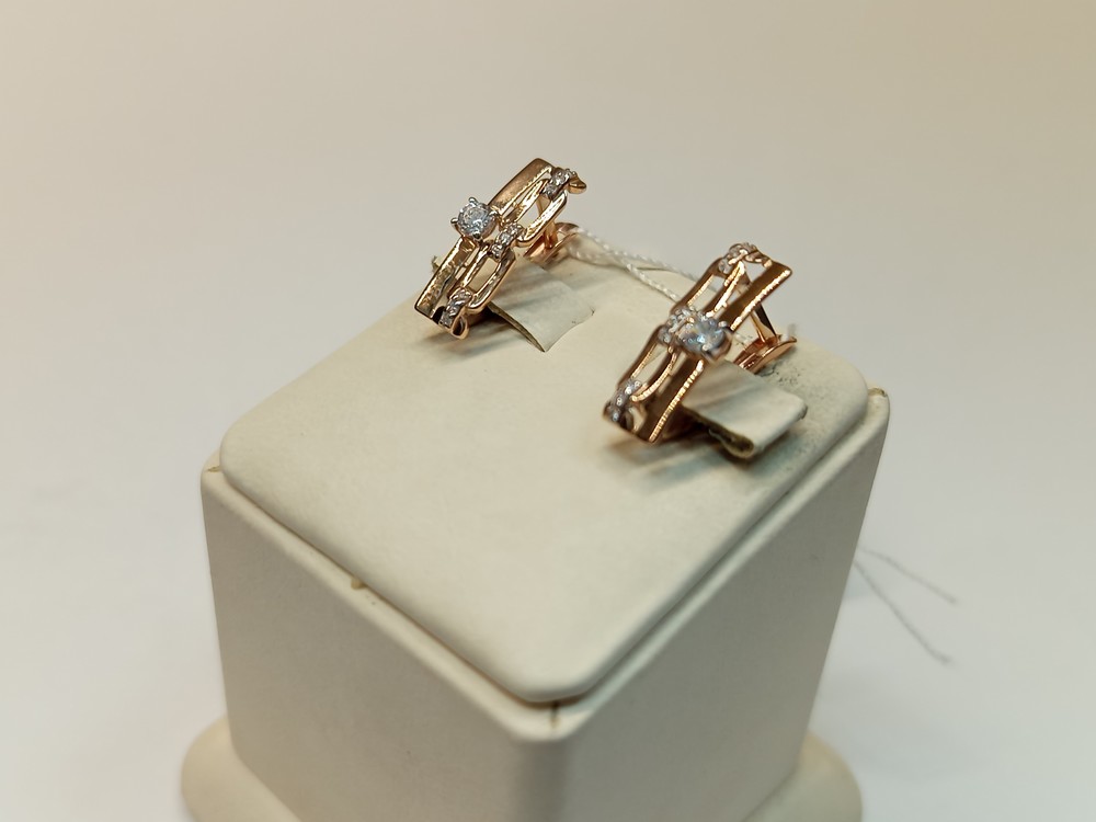 СЕРЬГИ С КАМНЯМИ (Au 585)