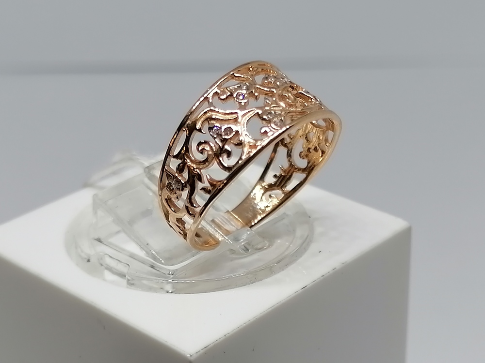 КОЛКМИ585 КОЛЬЦО С КАМНЯМИ (Au 585)