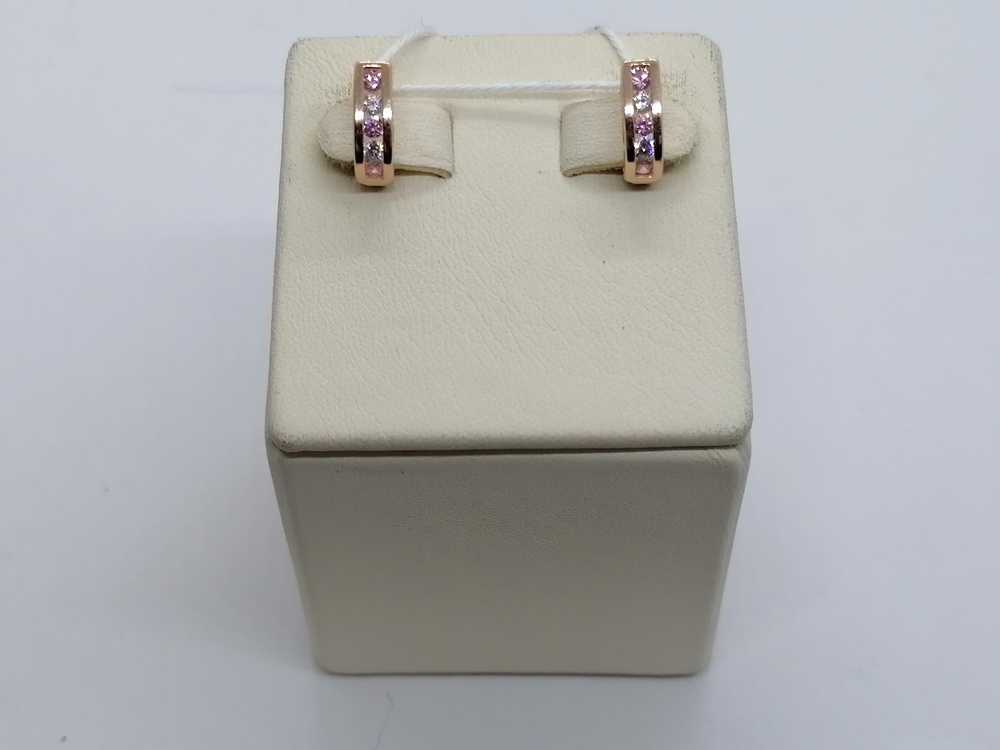 СКМИ585 СЕРЬГИ С КАМНЯМИ (Au 585)
