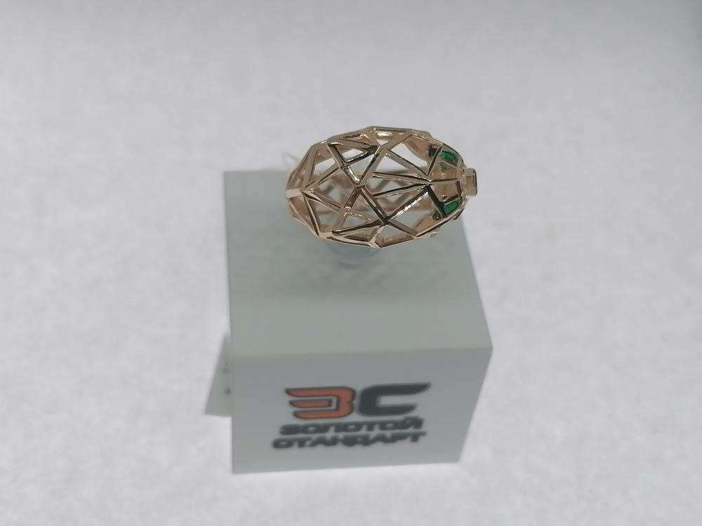 019409 КОЛЬЦО С КАМНЯМИ (Au 585)