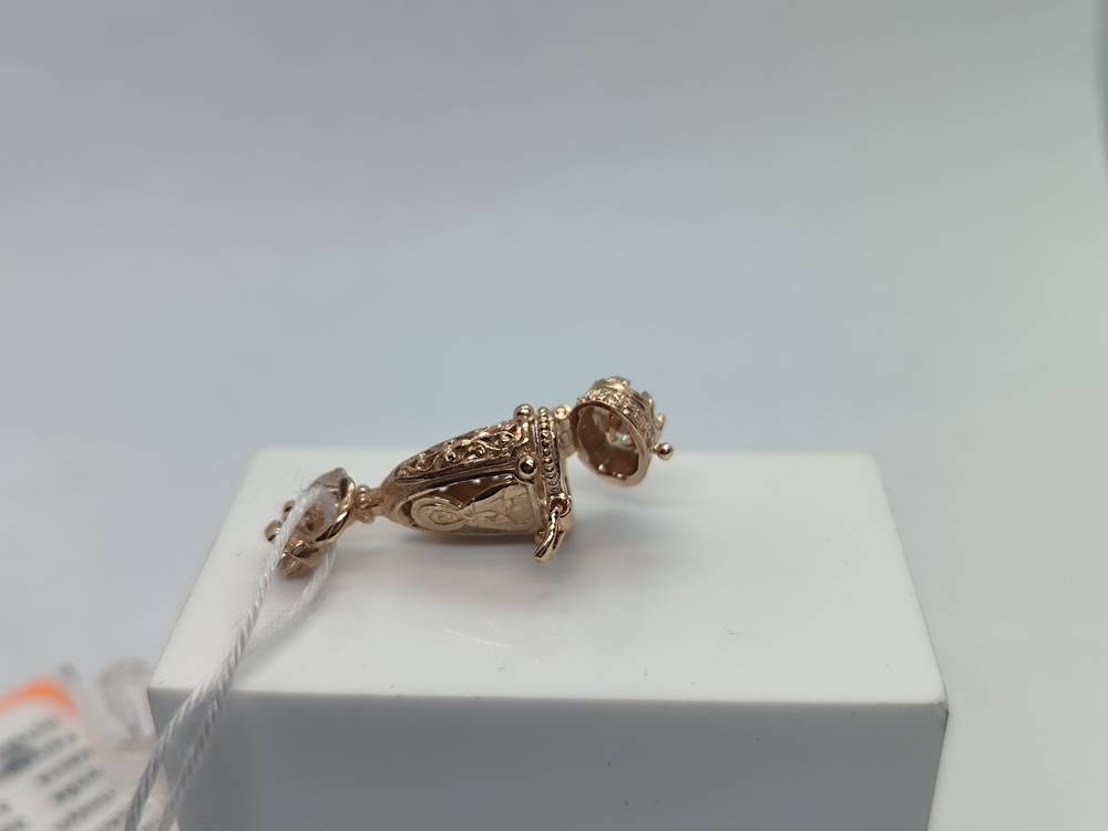 ПОДИКИ585 ПОДВЕСКА ИКОНА С КАМНЯМИ (Au 585)