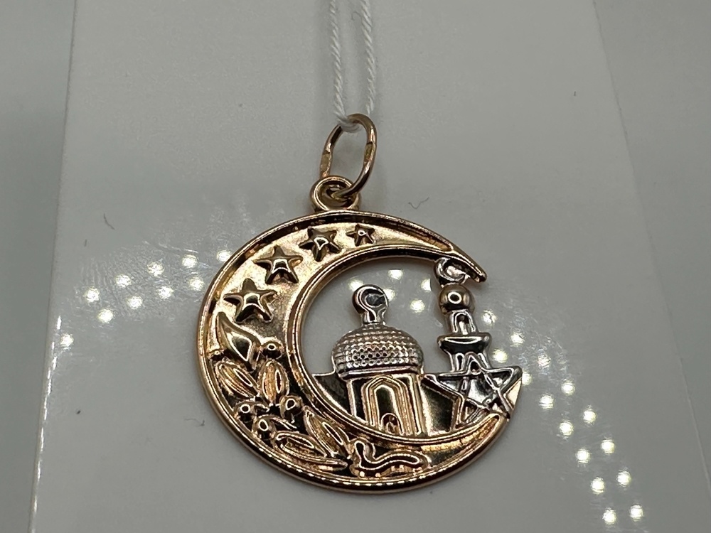 ПОДПБК585 ПОДВЕСКА ПОЛУМЕСЯЦ БЕЗ КАМНЯ (Au 585)