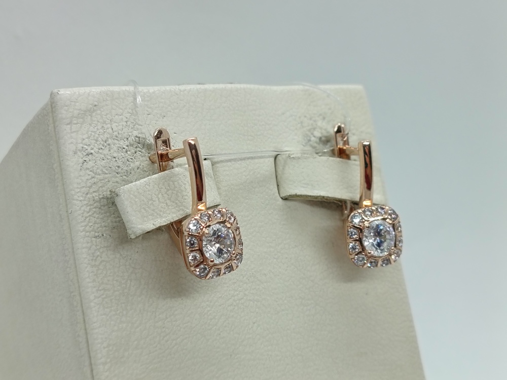 СЕРЬГИ С КАМНЯМИ (Au 585)