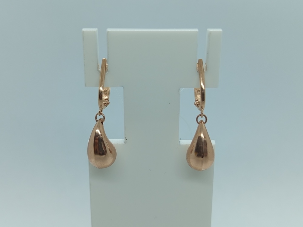 СЕРЬГИ БЕЗ КАМНЯ (Au 585)