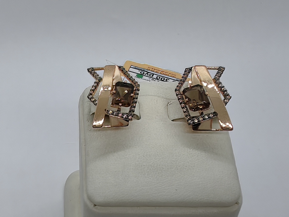 СЕРЬГИ С КАМНЯМИ (Au 585)