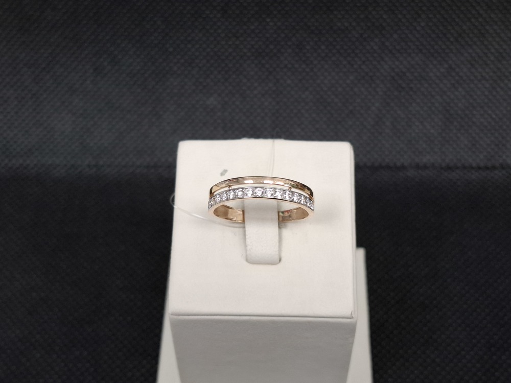 КОЛЬЦО С КАМНЯМИ (Au 585)