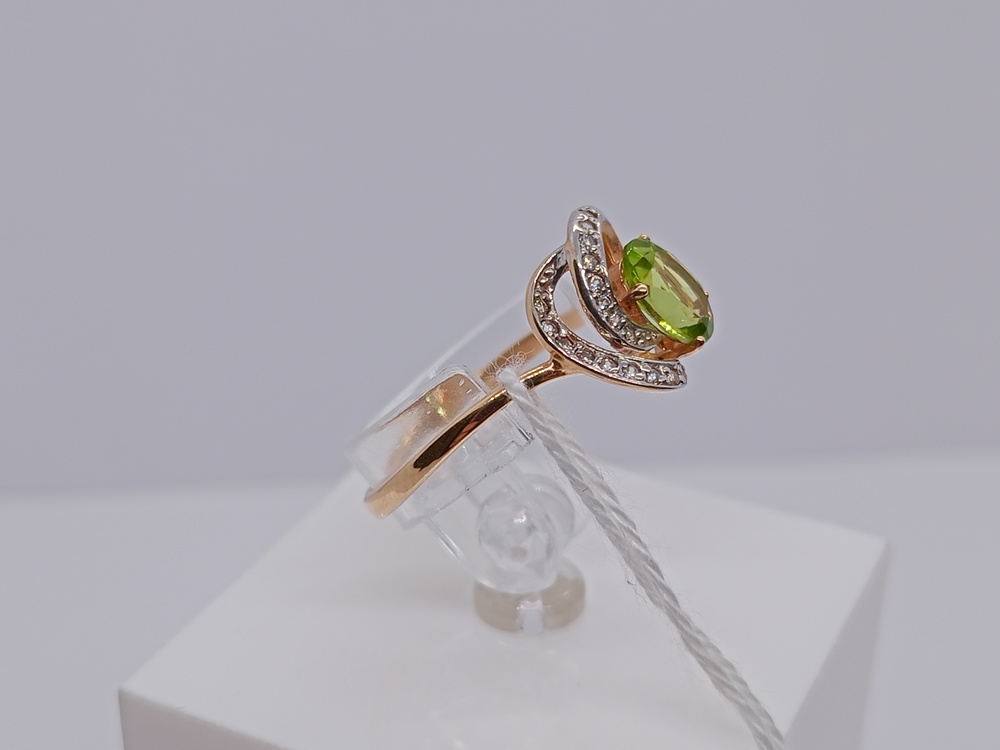 КОЛЬЦО С КАМНЯМИ (Au 585)