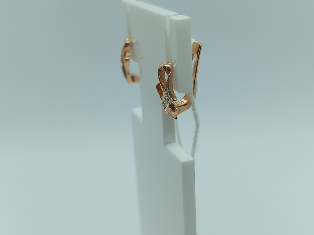 СКМИ585 СЕРЬГИ С КАМНЯМИ (Au 585)