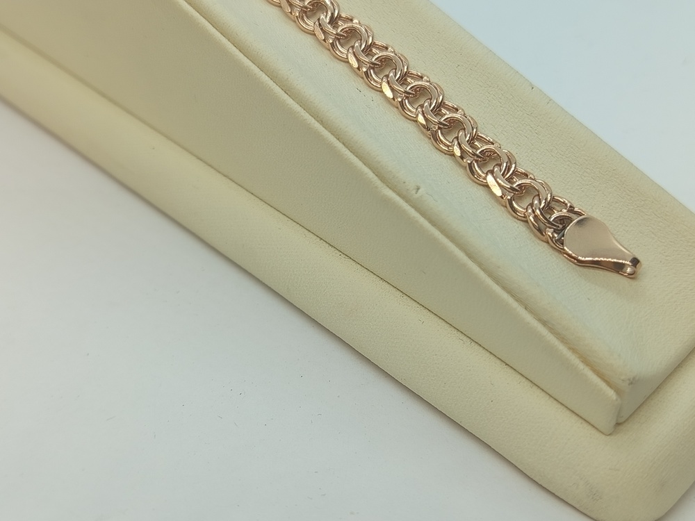 БЛБ585 БРАСЛЕТ ПОЛНОВЕСНЫЙ Бисмарк (Au 585)