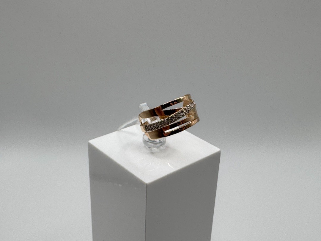 КОЛКМИ585 КОЛЬЦО С КАМНЯМИ (Au 585)