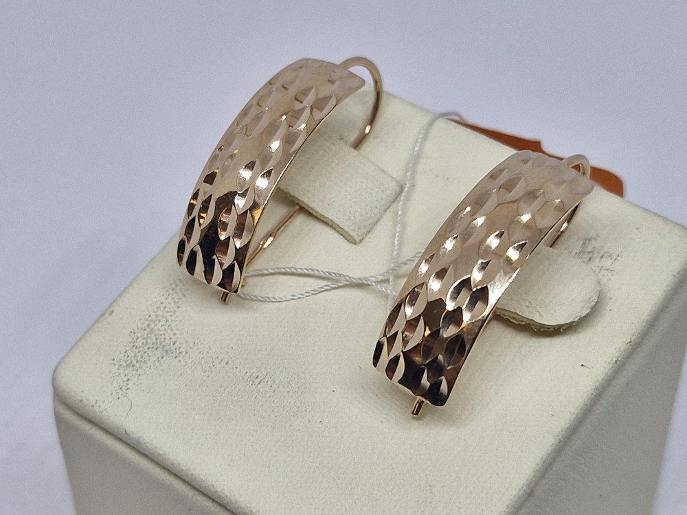 СЕРЬГИ БЕЗ КАМНЯ (Au 585)