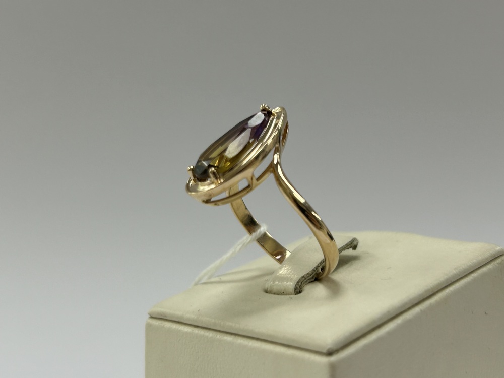 КОЛКМ585 КОЛЬЦО С КАМНЕМ (Au 585)