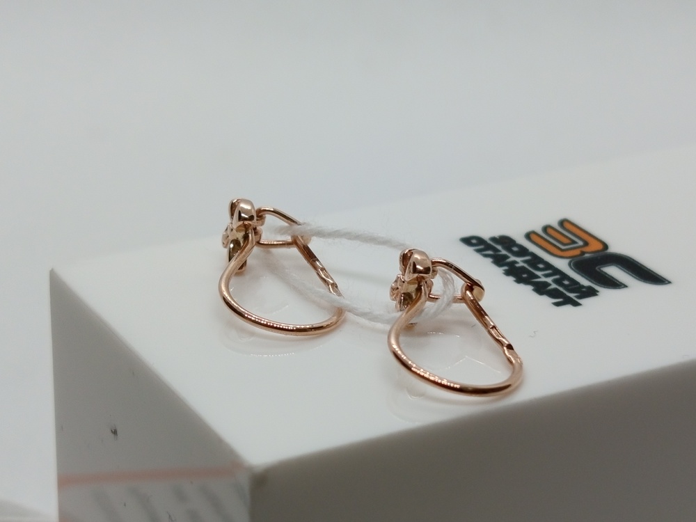 СЕРЬГИ БЕЗ КАМНЯ (Au 585)