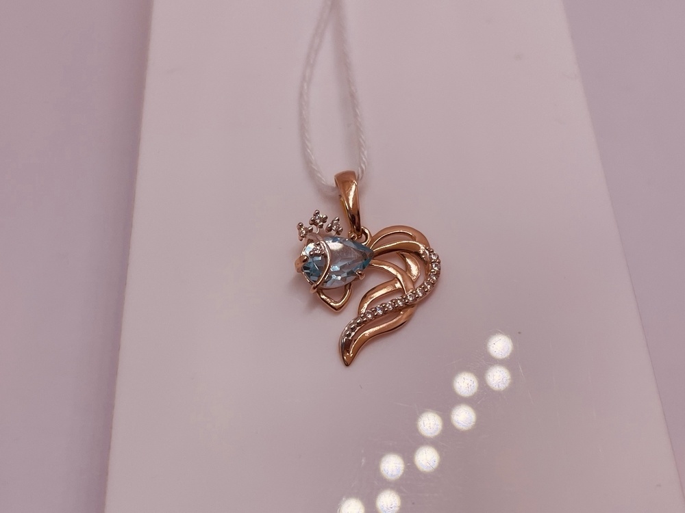 ПОДВЕСКА С КАМНЯМИ (Au 585)