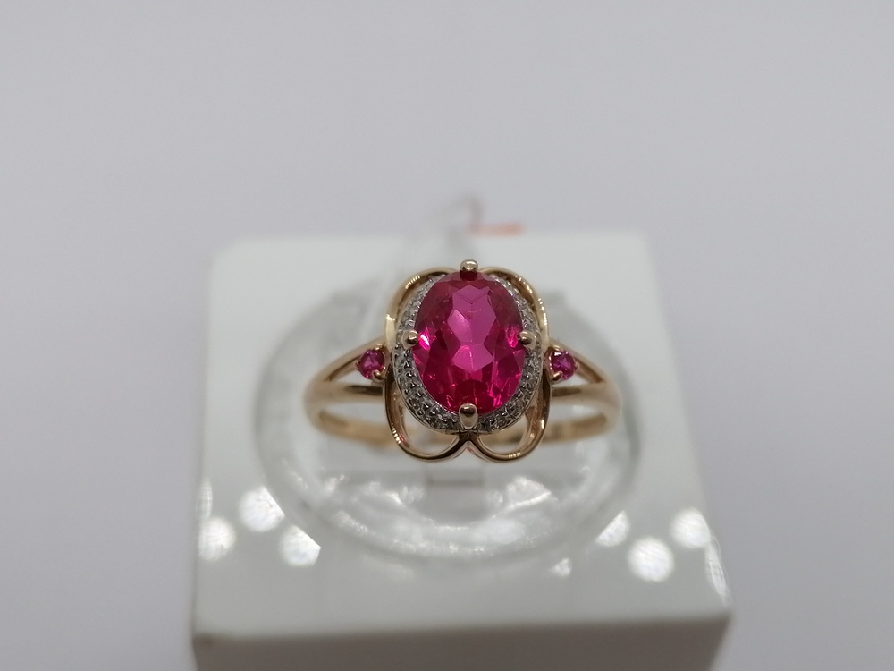 КОЛКМИ585 КОЛЬЦО С КАМНЯМИ (Au 585)