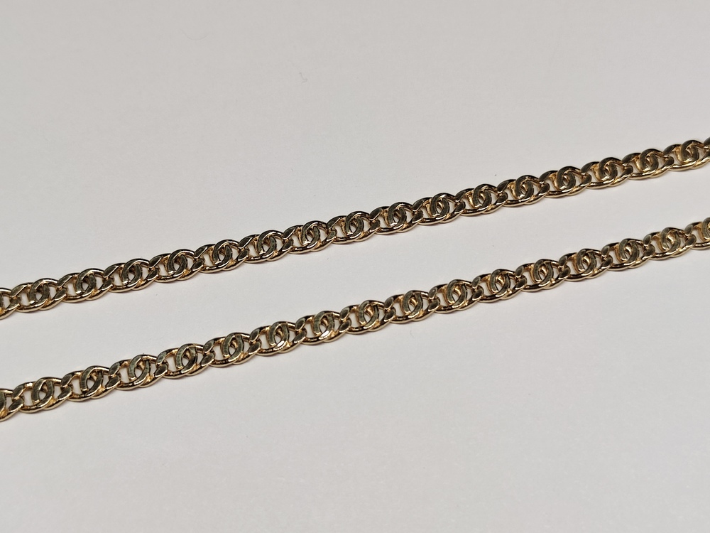 ЦППГ585 ЦЕПЬ ПУСТОТЕЛАЯ Птичий глаз(глаз пантеры) (Au 585)