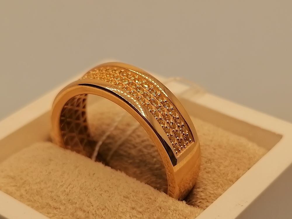 КОЛЬЦО С КАМНЯМИ (Au 585)