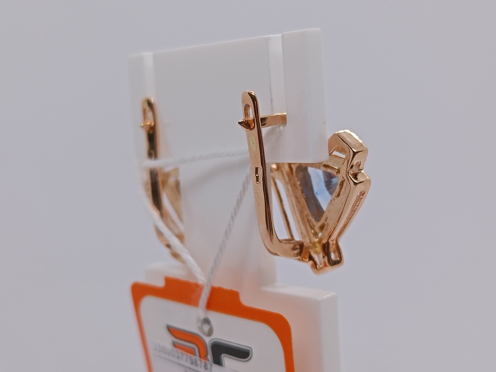 СЕРЬГИ С КАМНЕМ (Au 585)