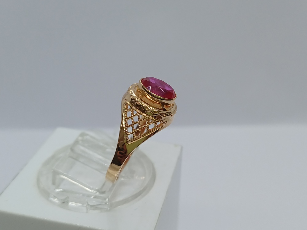 КОЛКМ583 КОЛЬЦО С КАМНЕМ (Au 583)