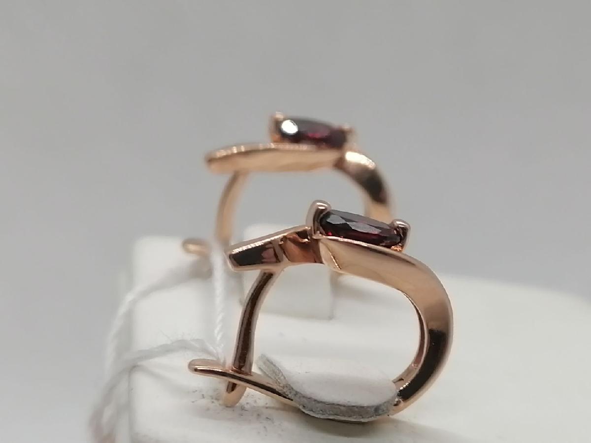 СЕРЬГИ С КАМНЕМ (Au 585)