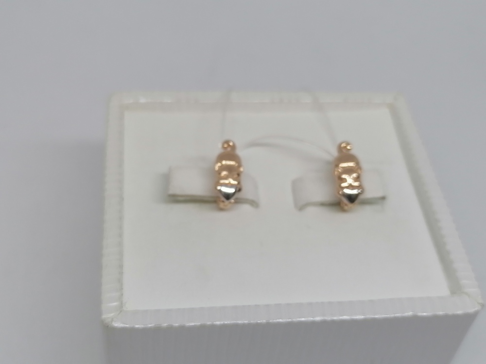 СЕРЬГИ БЕЗ КАМНЯ (Au 585)