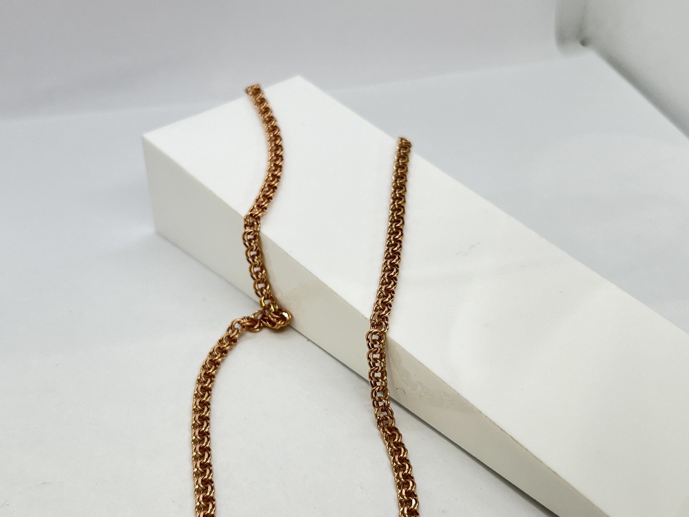 ЦЕПЬ ПУСТОТЕЛАЯ Бисмарк (Au 585)