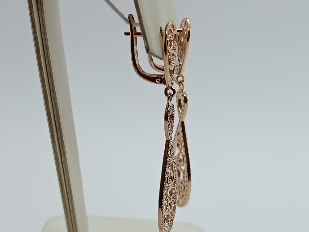 СЕРЬГИ С КАМНЯМИ (Au 585)