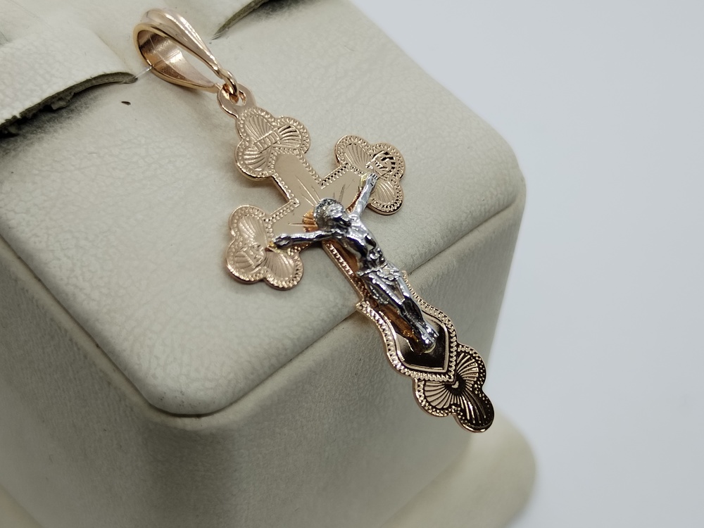 ПОДВЕСКА КРЕСТ без камня (Au 585)