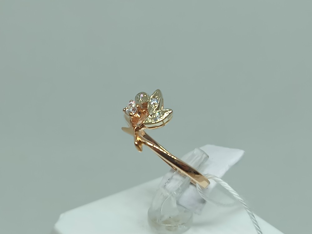 КОЛЬЦО С КАМНЯМИ (Au 585)