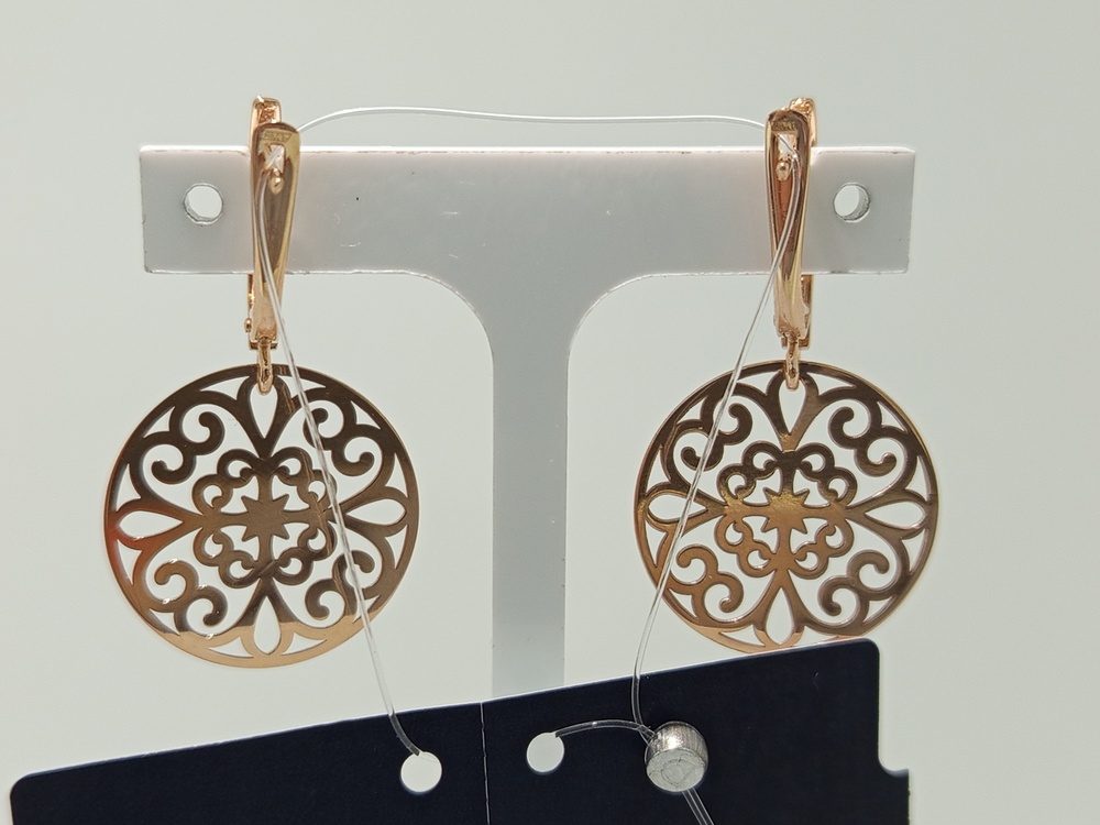 СЕРЬГИ БЕЗ КАМНЯ (Au 585)