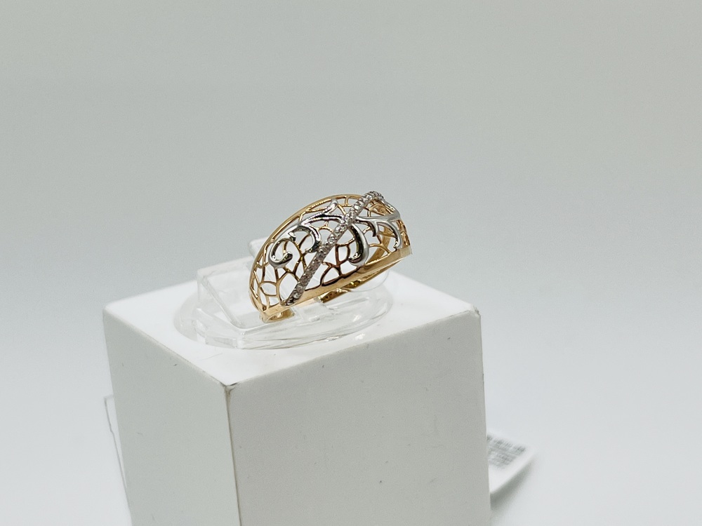 КОЛЬЦО С КАМНЯМИ (Au 585)