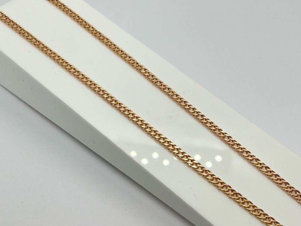 ЦЕПЬ ПУСТОТЕЛАЯ Ромб двойной (Au 585)