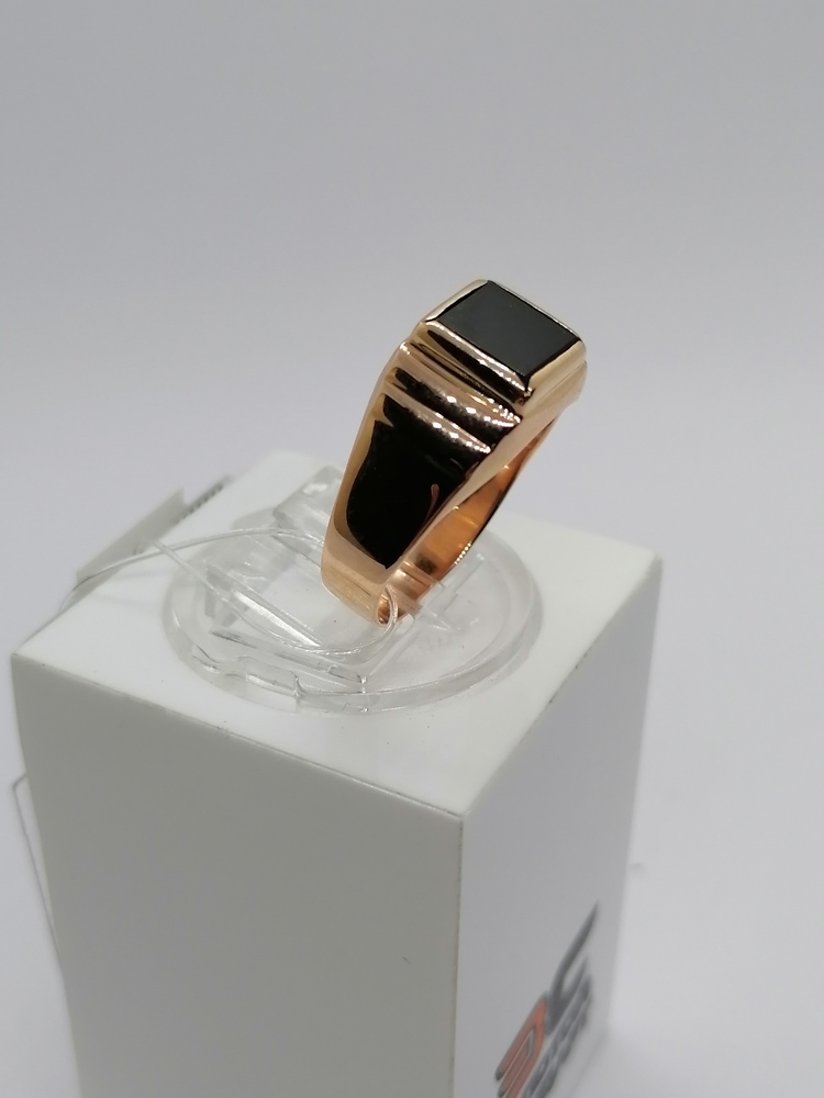 КОЛЬЦО ПЕЧАТКА оникс (Au 585)