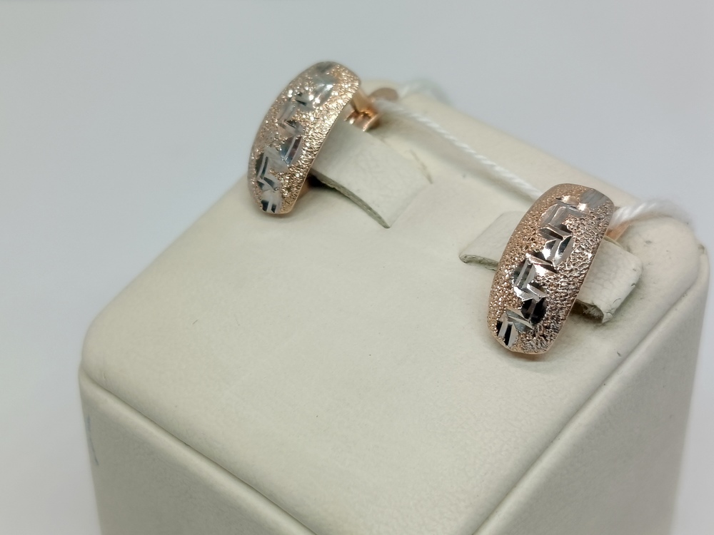 СЕРЬГИ БЕЗ КАМНЯ (Au 585)