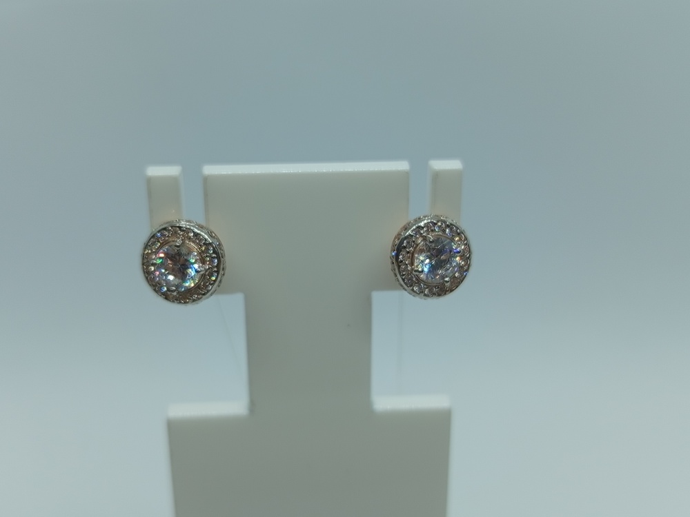 СЕРЬГИ ПУСЕТЫ с камнями (Au 585)