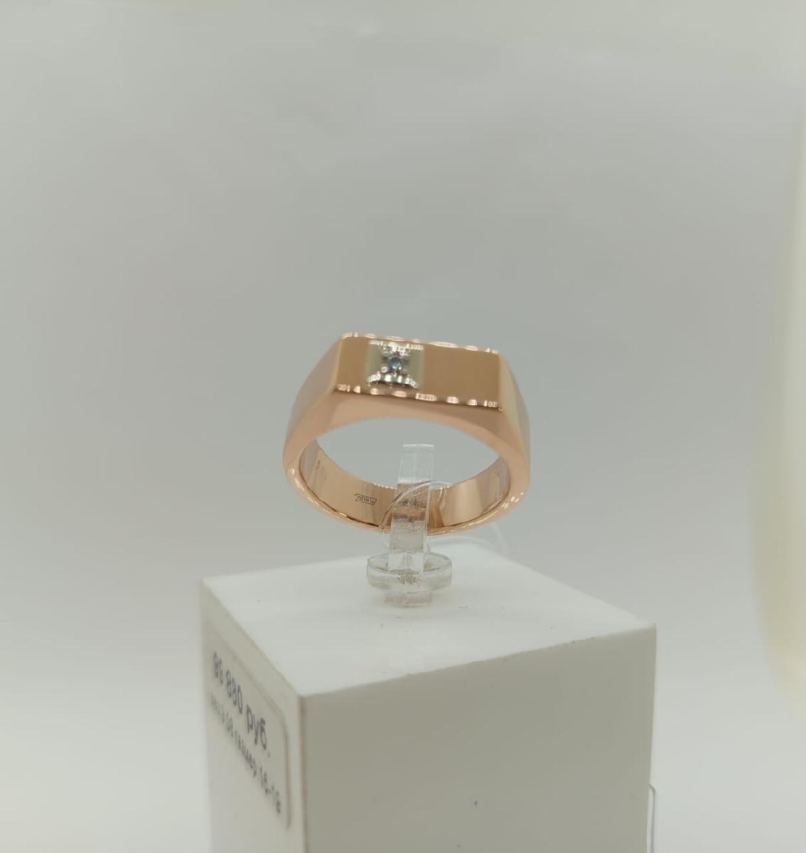 КОЛЬЦО ПЕЧАТКА с камнем (Au 585)