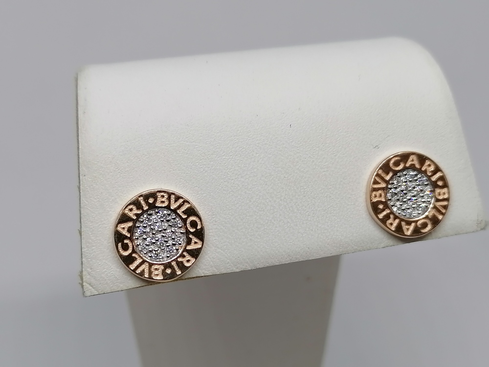 СЕРЬГИ ПУСЕТЫ с камнями (Au 585)