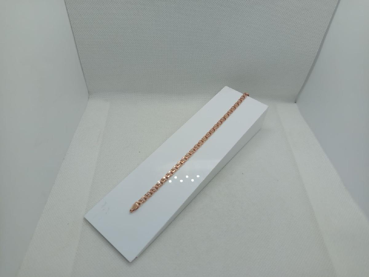 БРАСЛЕТ ПУСТОТЕЛЫЙ Бисмарк (Au 585)