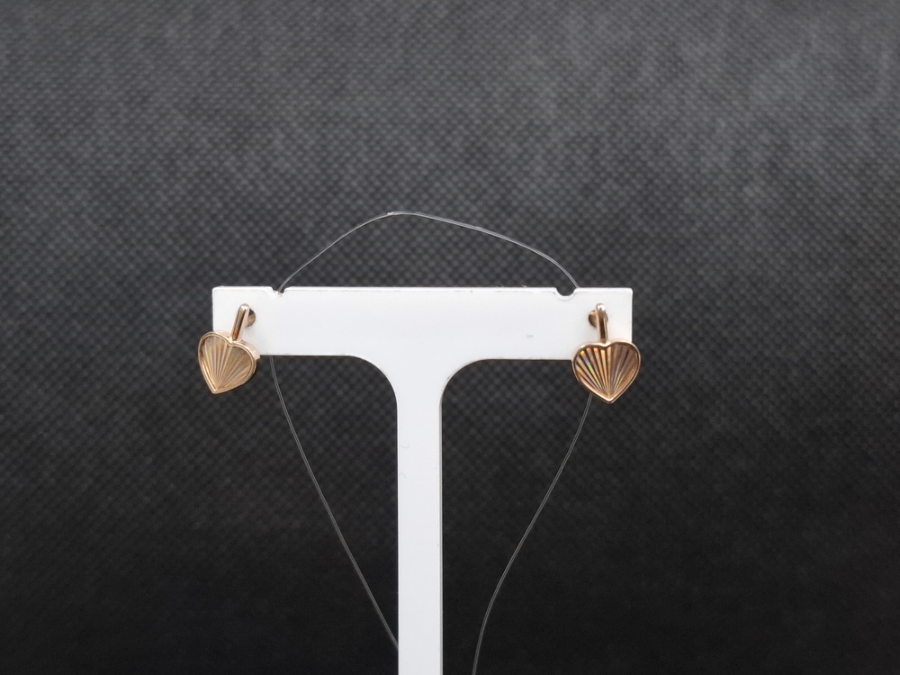 СЕРЬГИ БЕЗ КАМНЯ (Au 585)