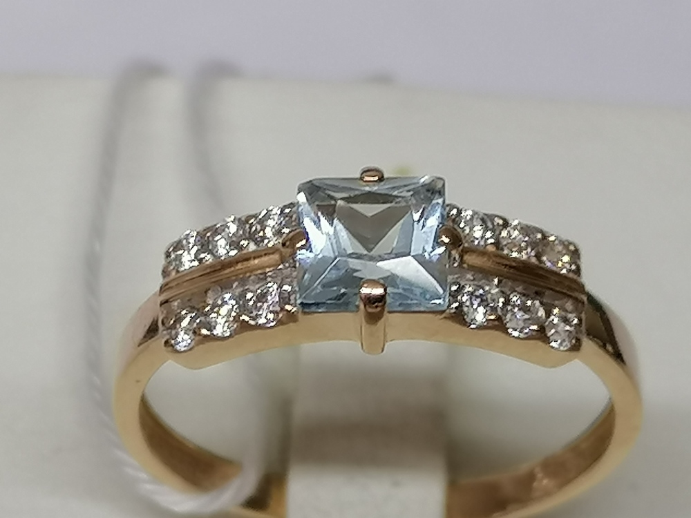 КОЛКМИ585 КОЛЬЦО С КАМНЯМИ (Au 585)