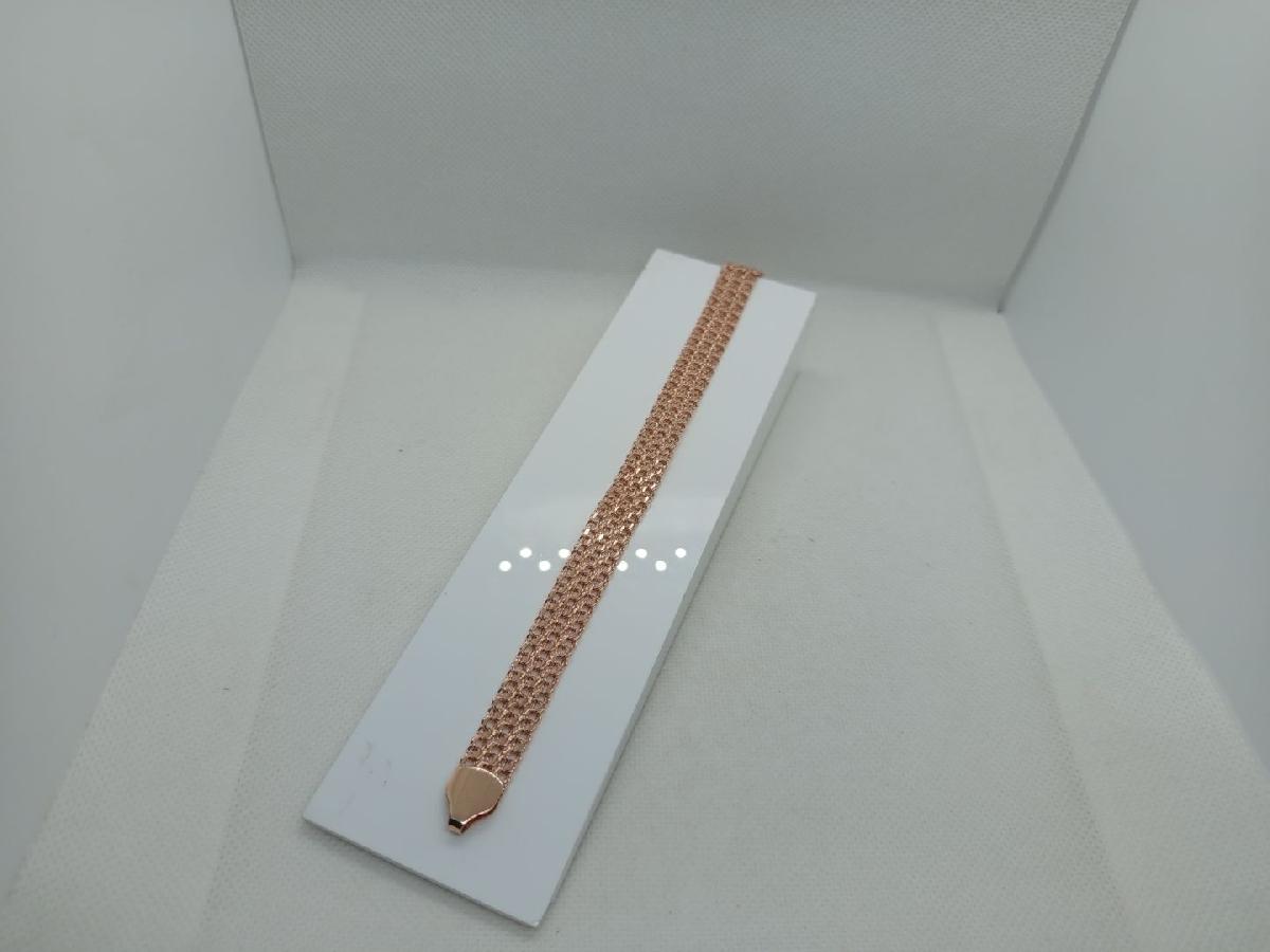 Бисмарк Б50 Трехрядный БРАСЛЕТ ПУСТОТЕЛЫЙ (Au 585)