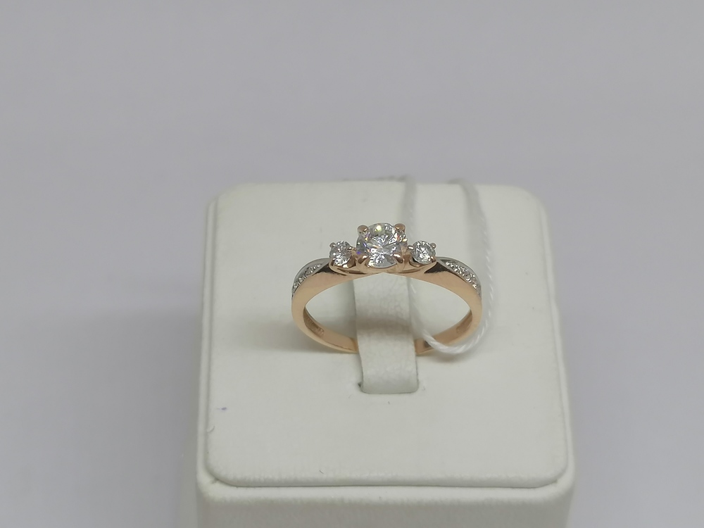 КОЛКМИ585 КОЛЬЦО С КАМНЯМИ (Au 585)