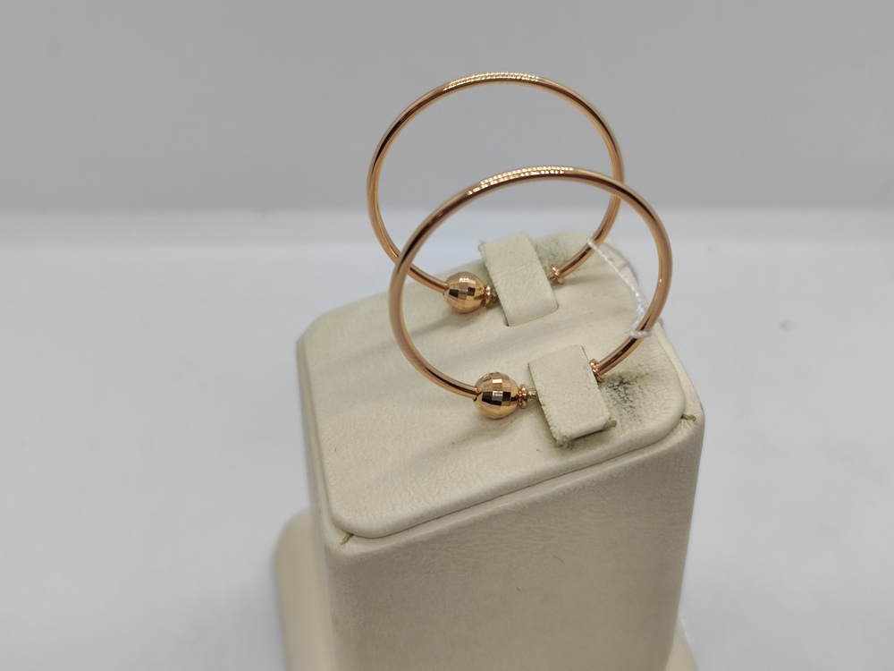 СЕРЬГИ КОНГО без камня (Au 585)