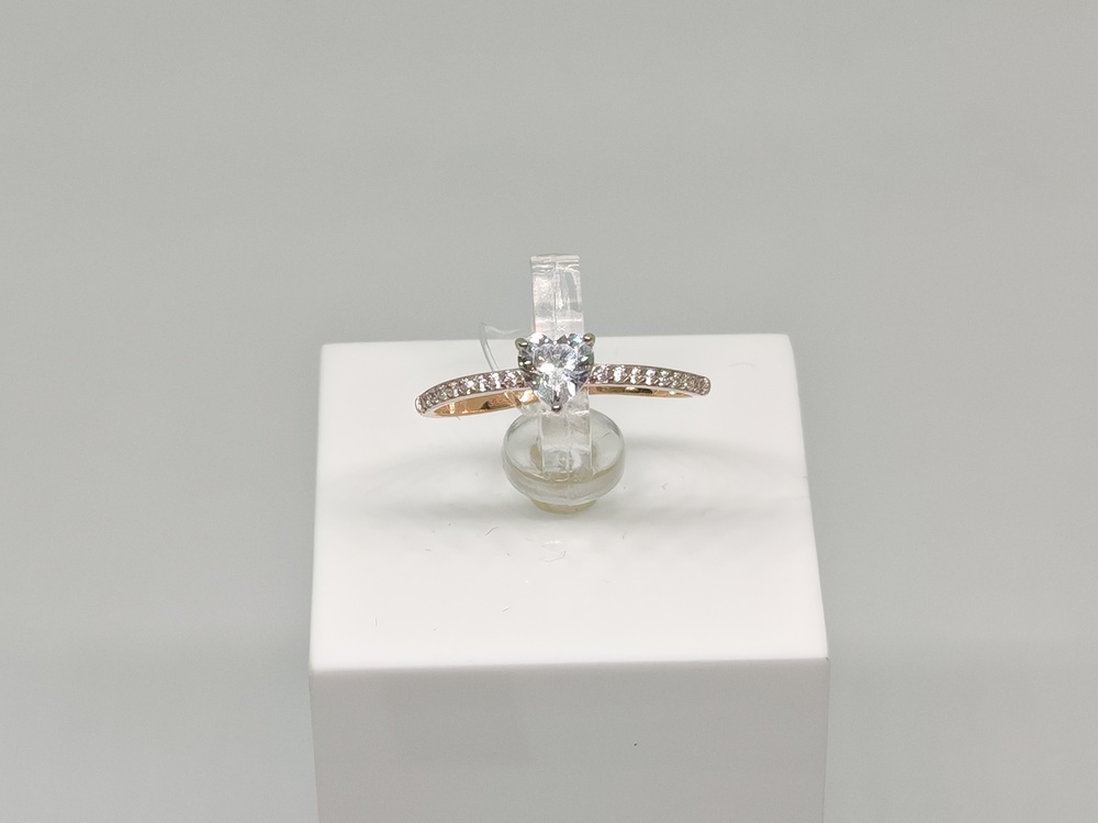 КОЛЬЦО С КАМНЯМИ (Au 585)