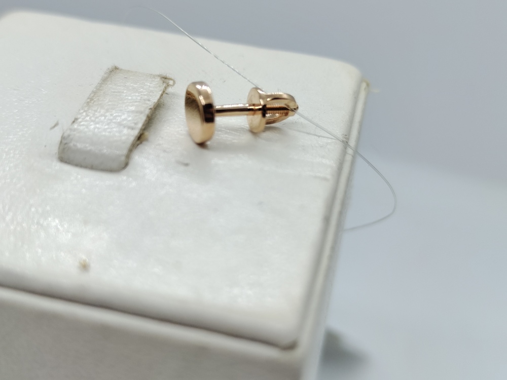 СЕРЬГИ ПУСЕТА без камня (Au 585)