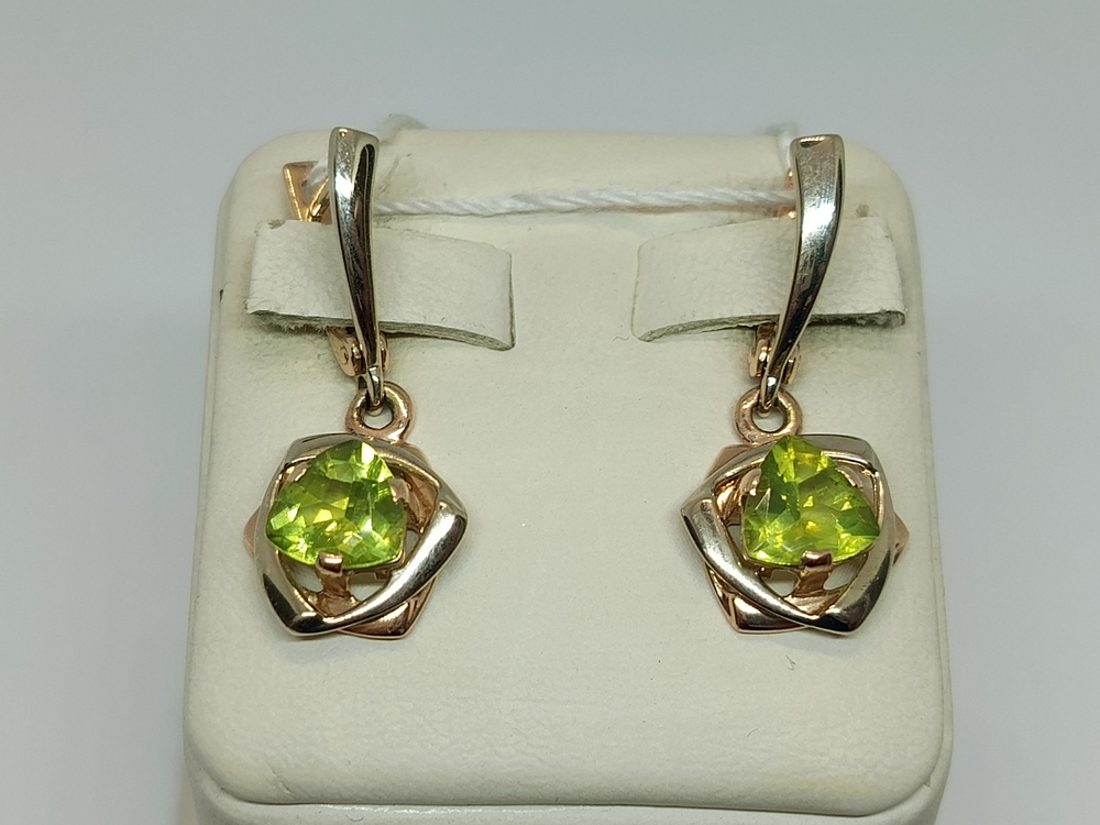 СЕРЬГИ С КАМНЕМ (Au 585)