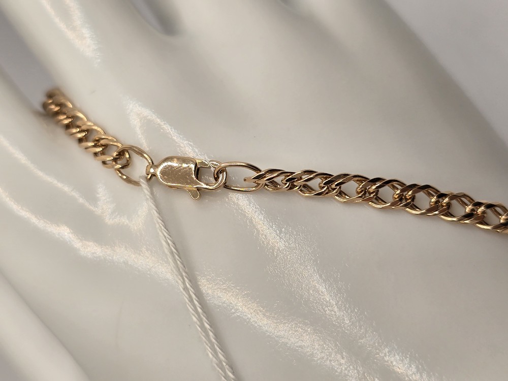 ЦЛР2585 ЦЕПЬ ПОЛНОВЕСНАЯ Ромб двойной (Au 585)